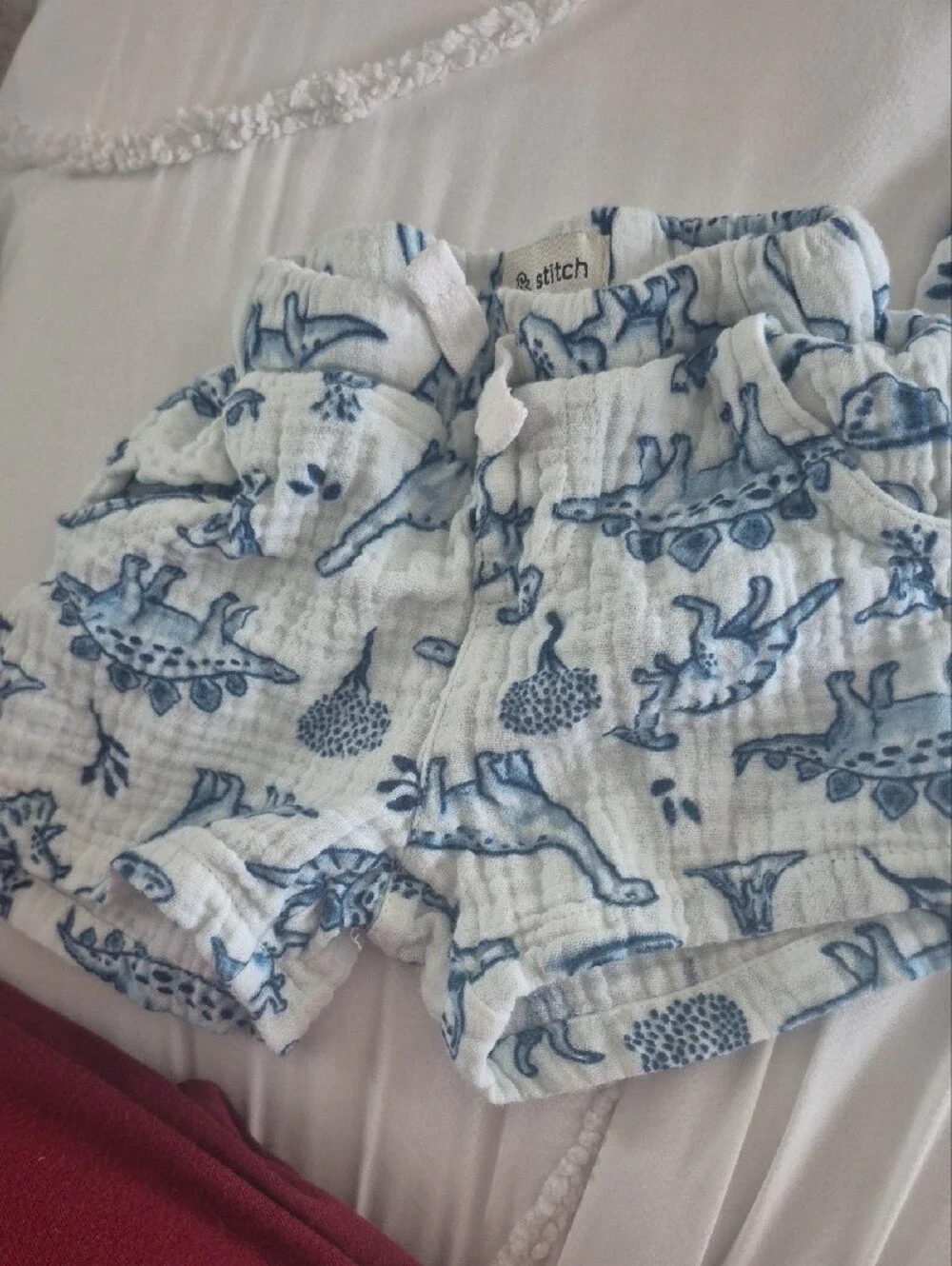 White & Blue Dino Kids Matching Set